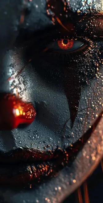 Fiery Clown Close-Up - Related Dope Wallpapers wallpaper
