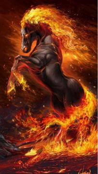 Fiery Horse of Power - Related 4K Wallpapers wallpaper