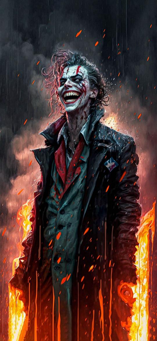 Fiery Joker's Laughter - Related Ghetto Wallpapers wallpaper