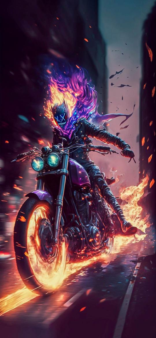 Fiery Rider of the Night - Related Ghetto Wallpapers wallpaper