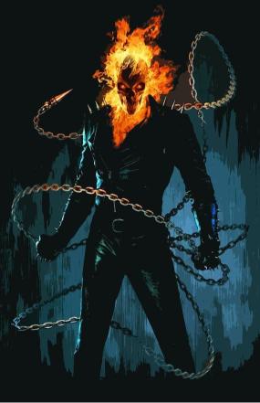 Flaming Skull Rider - Related Ghetto Wallpapers wallpaper