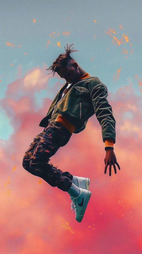 Floating in Sunset Sky - Related Ghetto Wallpapers wallpaper