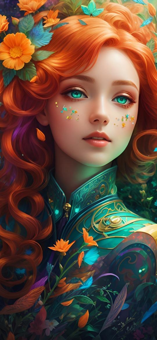 Floral Fairy Portrait - Related Dope Wallpapers wallpaper