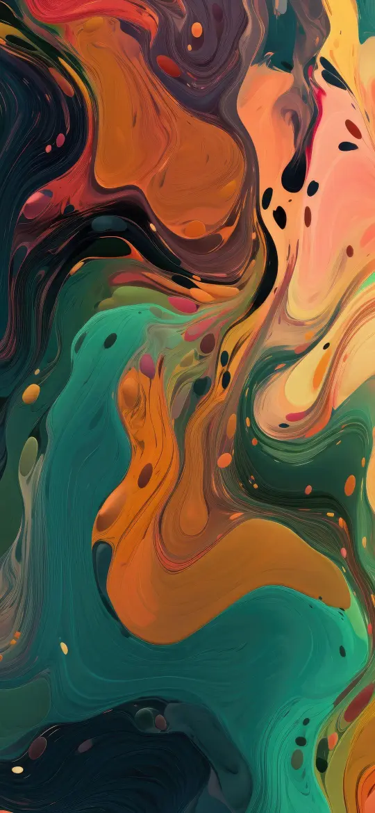 Fluid Abstract Color Swirl