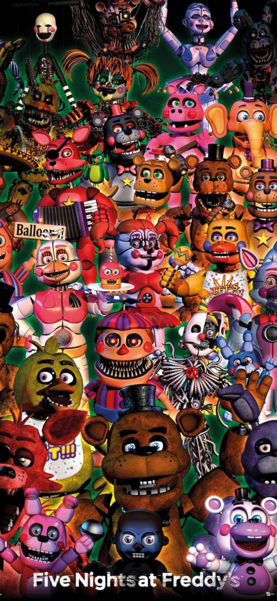 FNAF Animatronics Group - Related Dope Wallpapers wallpaper