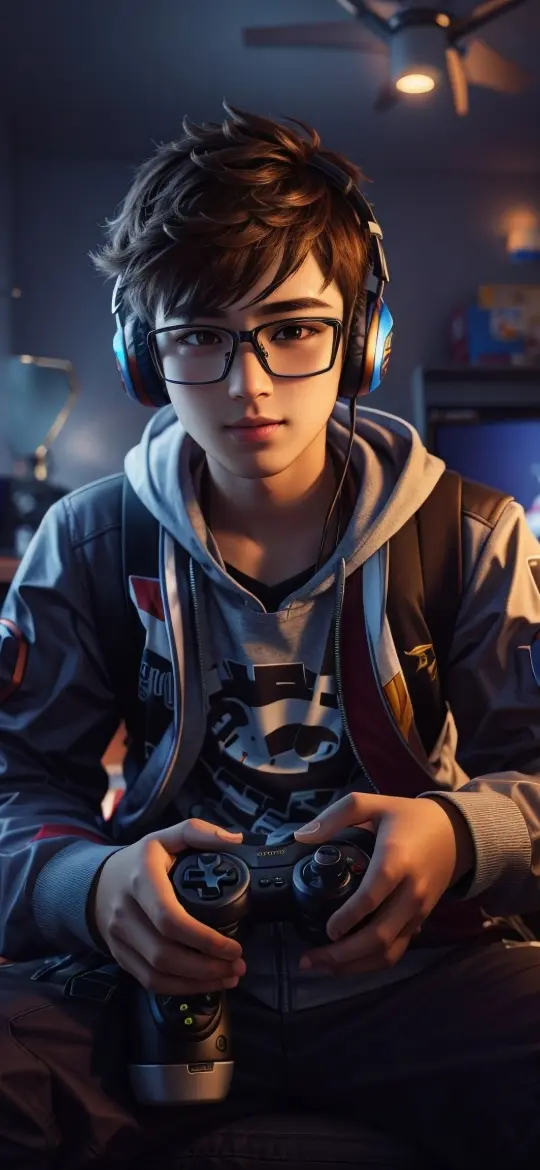 Focused Gamer Portrait - Related Dope Wallpapers wallpaper