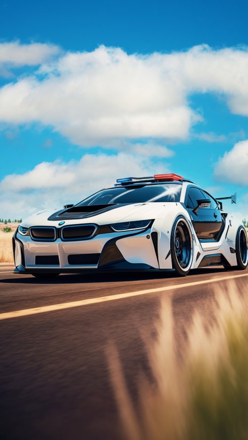 Futuristic Police Car