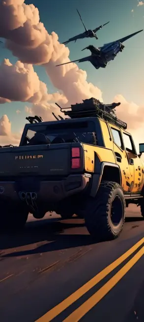 Futuristic Truck and Aircraft - Related Ghetto Wallpapers wallpaper