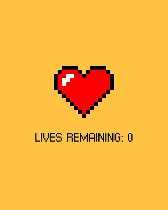 Game Over Pixel Heart - Related Dark Wallpapers wallpaper