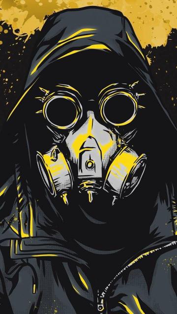 Gas Mask Yellow - Related Dope Wallpapers wallpaper