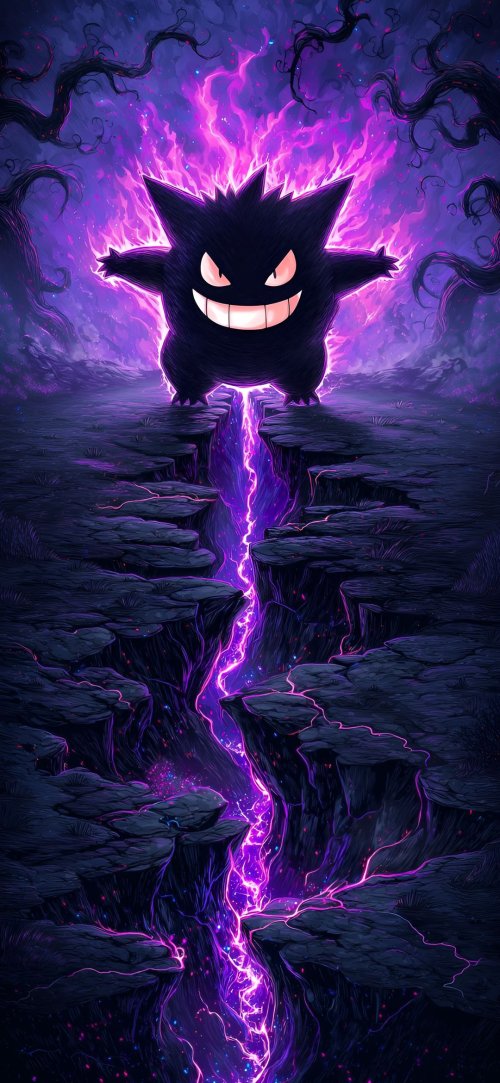 Gengar's Electric Aura - dope Wallpaper