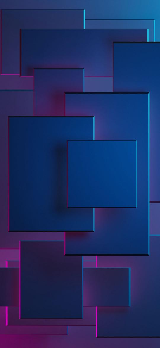 Geometric Blue Neon Layers - Related 4K Wallpapers wallpaper