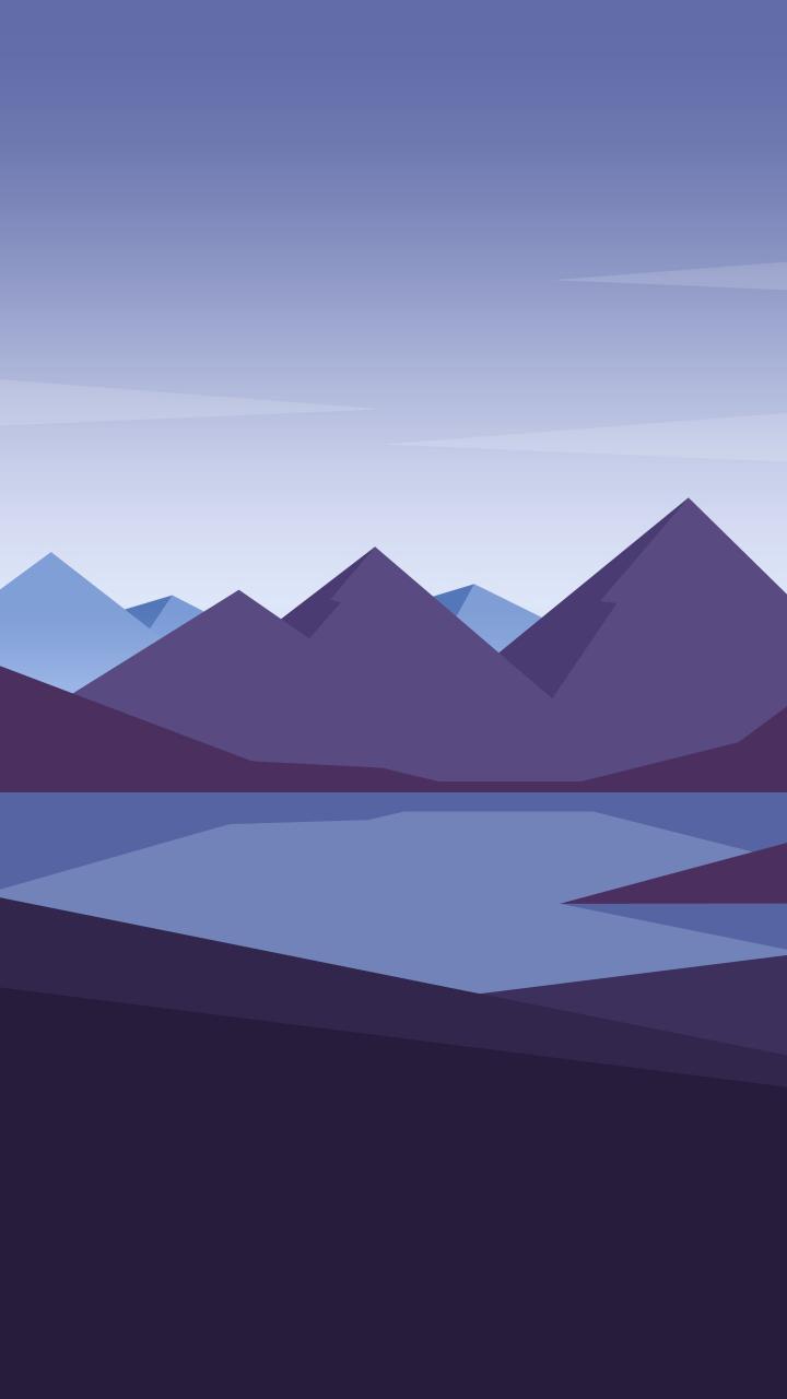 Geometric Mountain Lake - Related Dope Wallpapers wallpaper