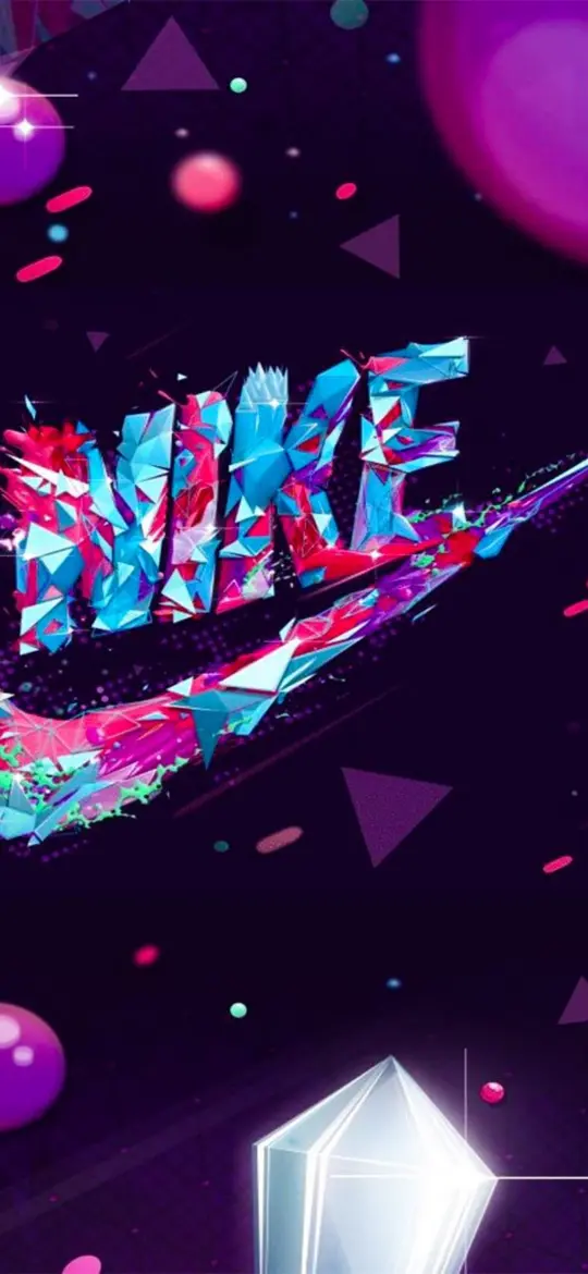 Geometric Nike Logo Art