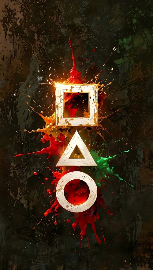 Geometric Paint Splatter Art - Related Dope Wallpapers wallpaper