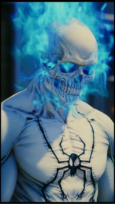 Ghost Spider Skull