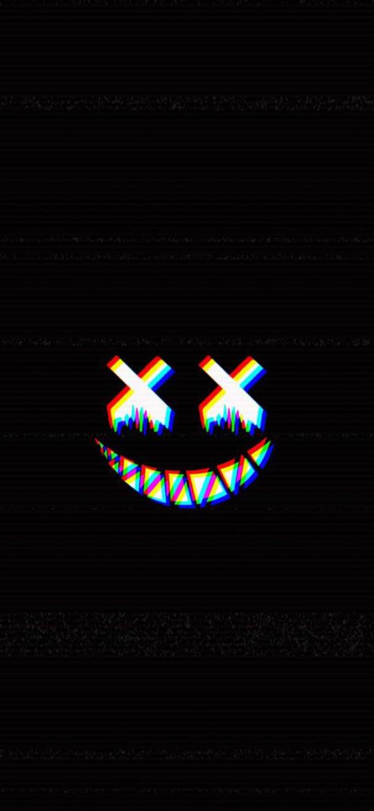 Glitch Smile Dark - Related 4K Wallpapers wallpaper