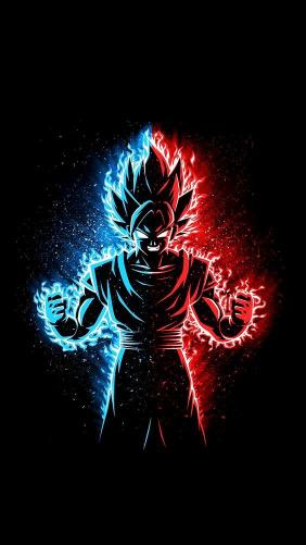 Goku Red and Blue