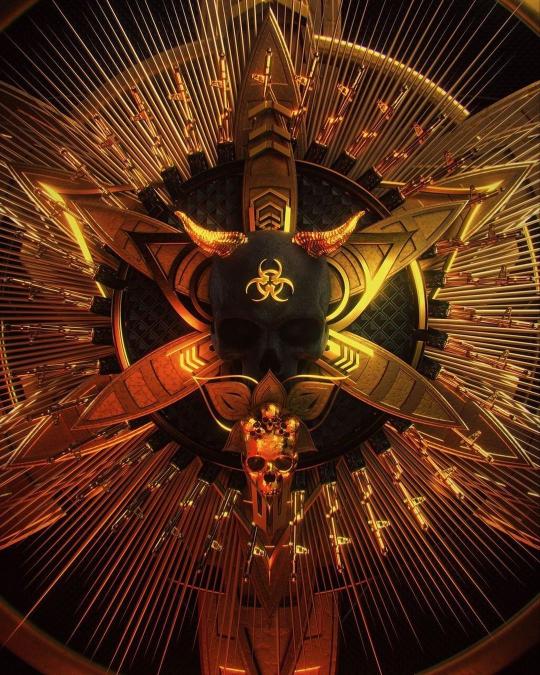 Golden Skull Biohazard Art - Related Dope Wallpapers wallpaper