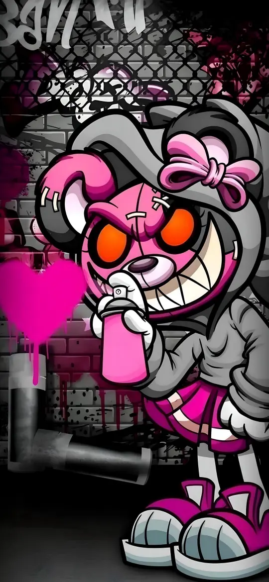 Graffiti Bunny Mischief - Related Ghetto Wallpapers wallpaper