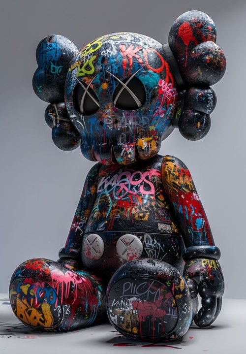 Graffiti KAWS Companion Art - Related Dope Wallpapers wallpaper