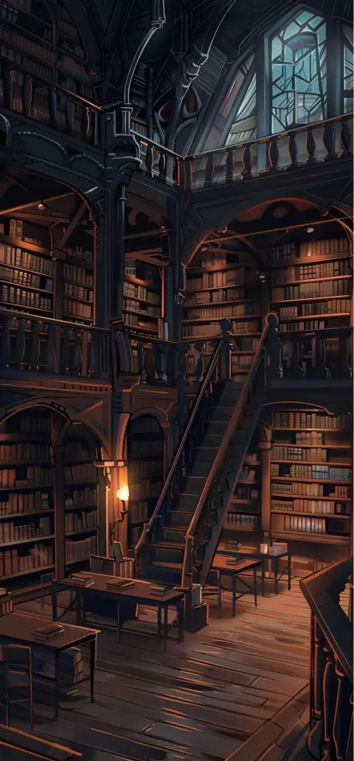 Grand Library Interior