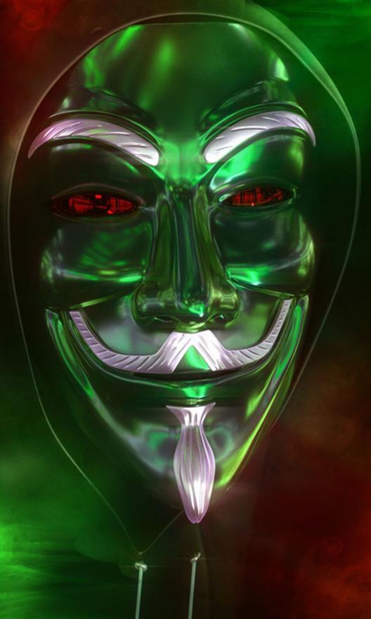 Green Anonymous Mask
