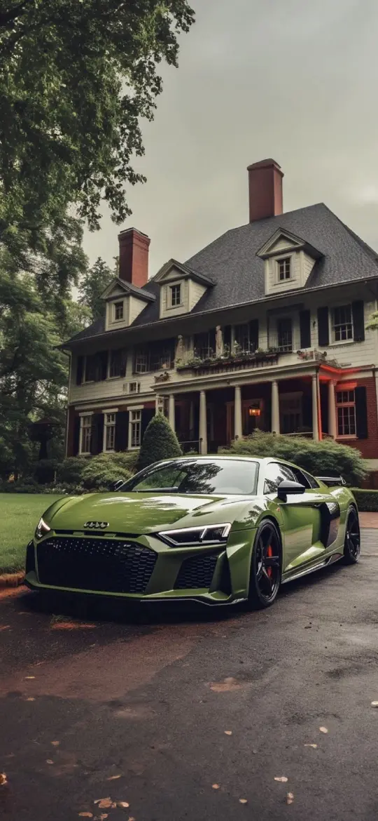 Green Audi R8 Estate