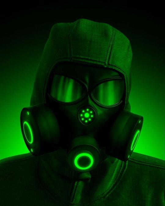 Green Gas Mask - Related Dope Wallpapers wallpaper