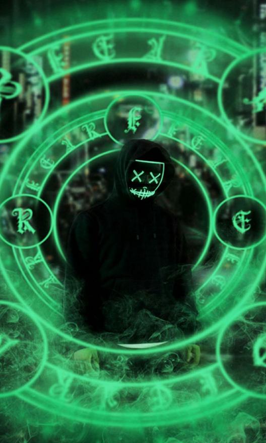 Green Masked Figure - Related Ghetto Wallpapers wallpaper