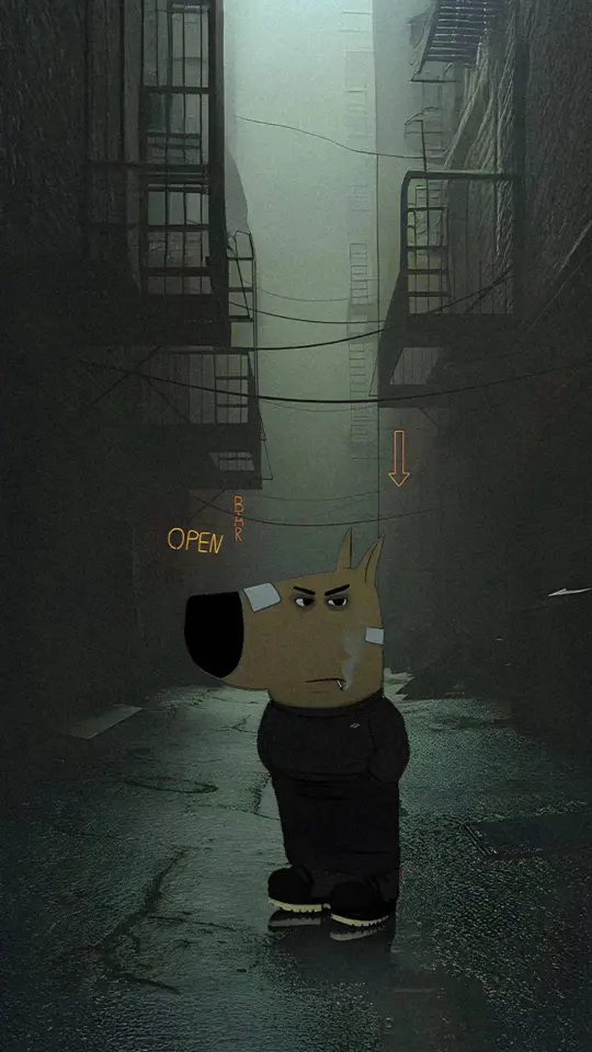 Grumpy Dog Alleyway