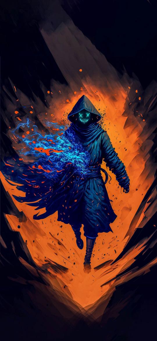 Hooded Neon Figure - Related Dope Wallpapers wallpaper