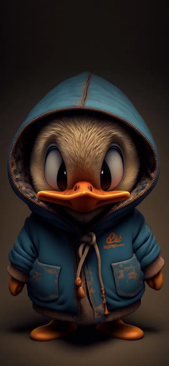 Hoodie Duck Cartoon