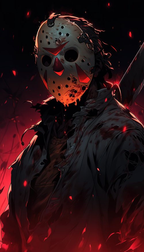 Jason Voorhees Red Glow - Related Ghetto Wallpapers wallpaper