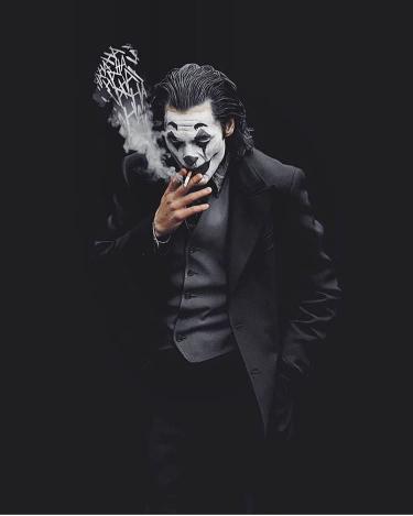 Joker Smoking Portrait - Related Dope Wallpapers wallpaper