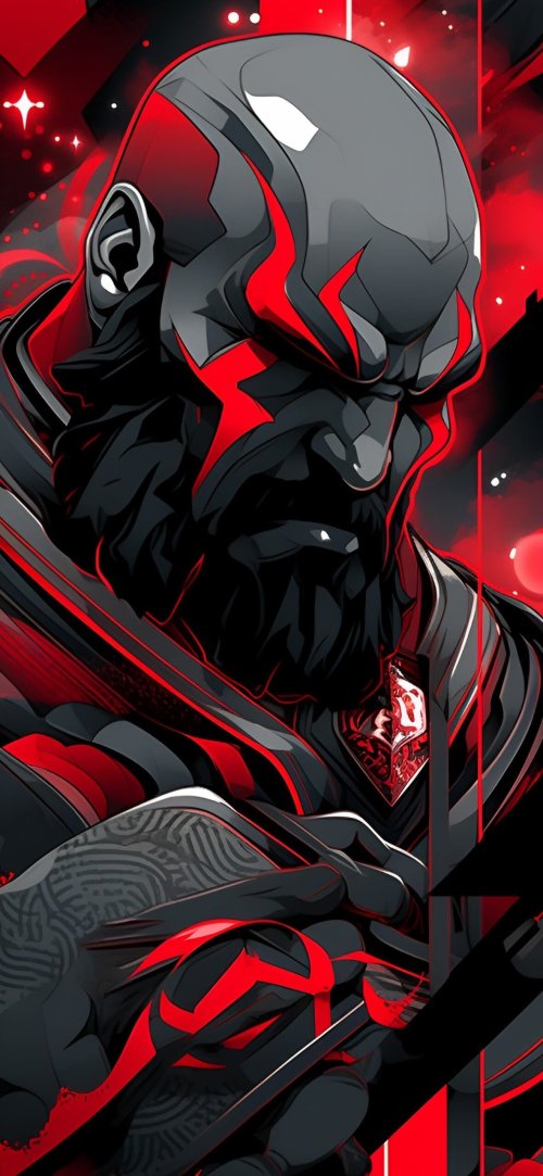 Kratos Red Accent