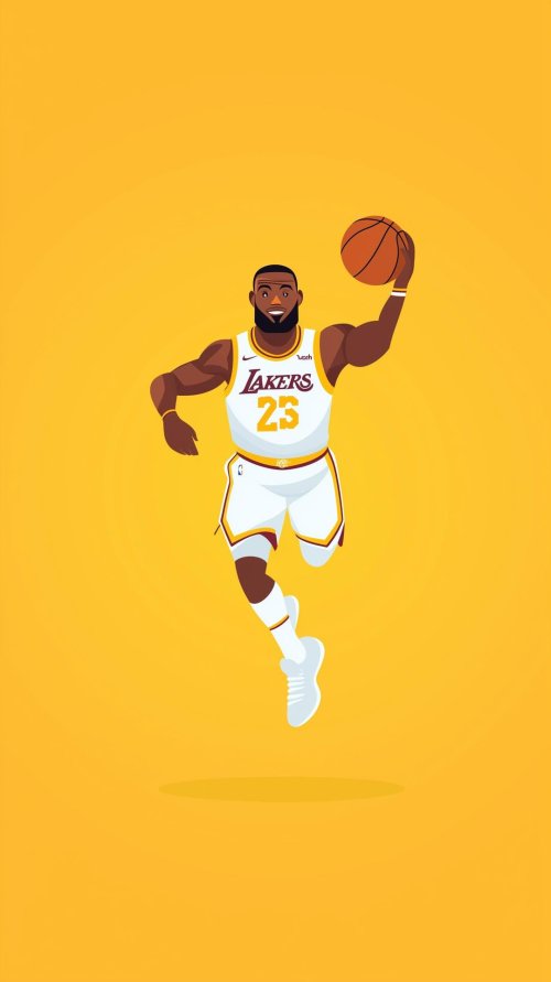 LeBron_James_Cartoon_Dunk - Related Ghetto Wallpapers wallpaper