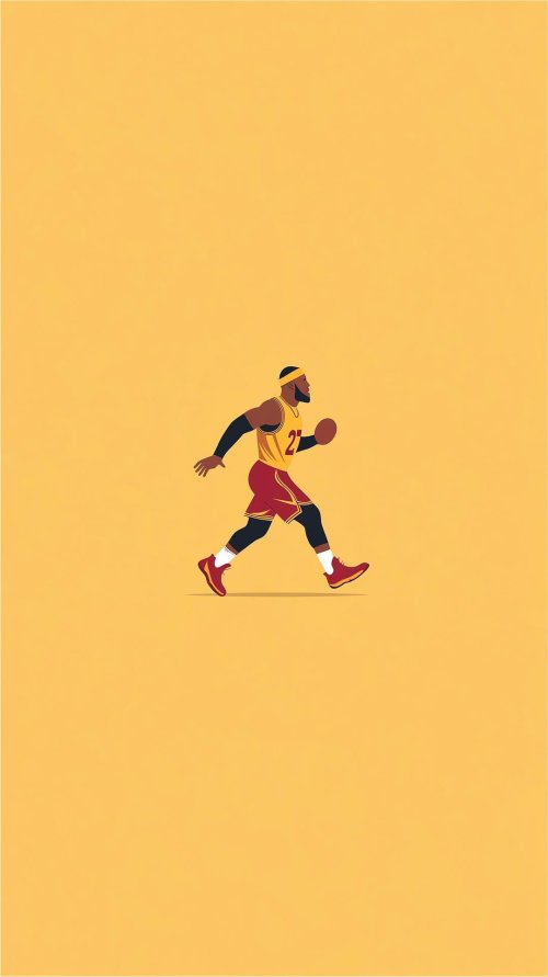 LeBron_James_Minimalist_Dribble - Related Dope Wallpapers wallpaper