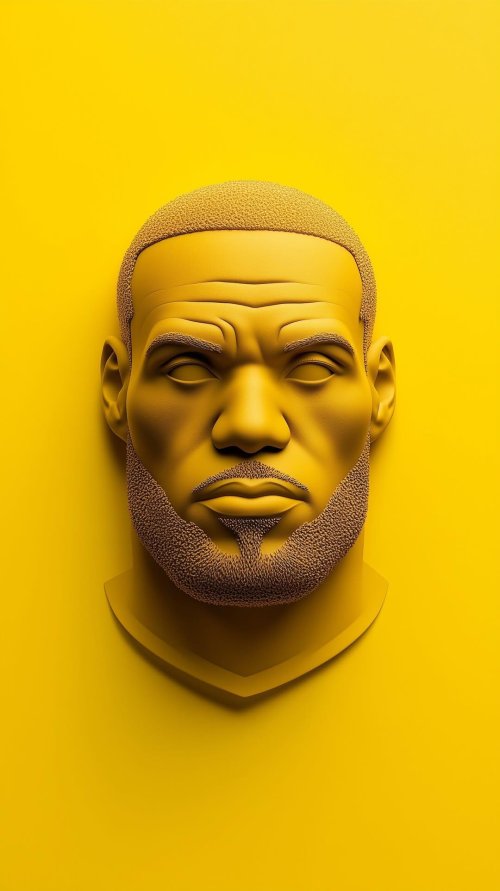 LeBron_James_Monochromatic_Yellow - Related Ghetto Wallpapers wallpaper