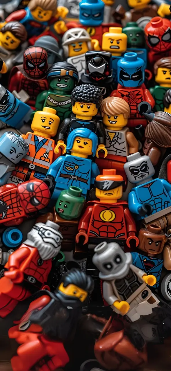 Lego Minifigure Pile-Up