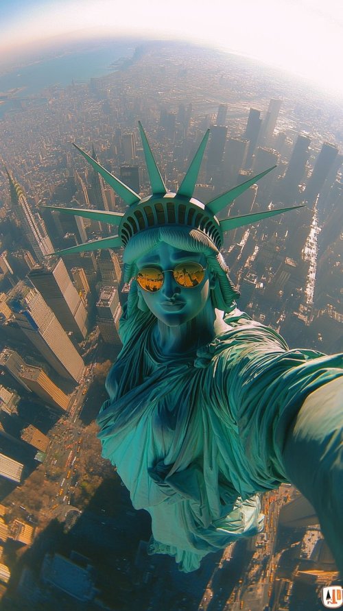 Liberty Selfie in NYC