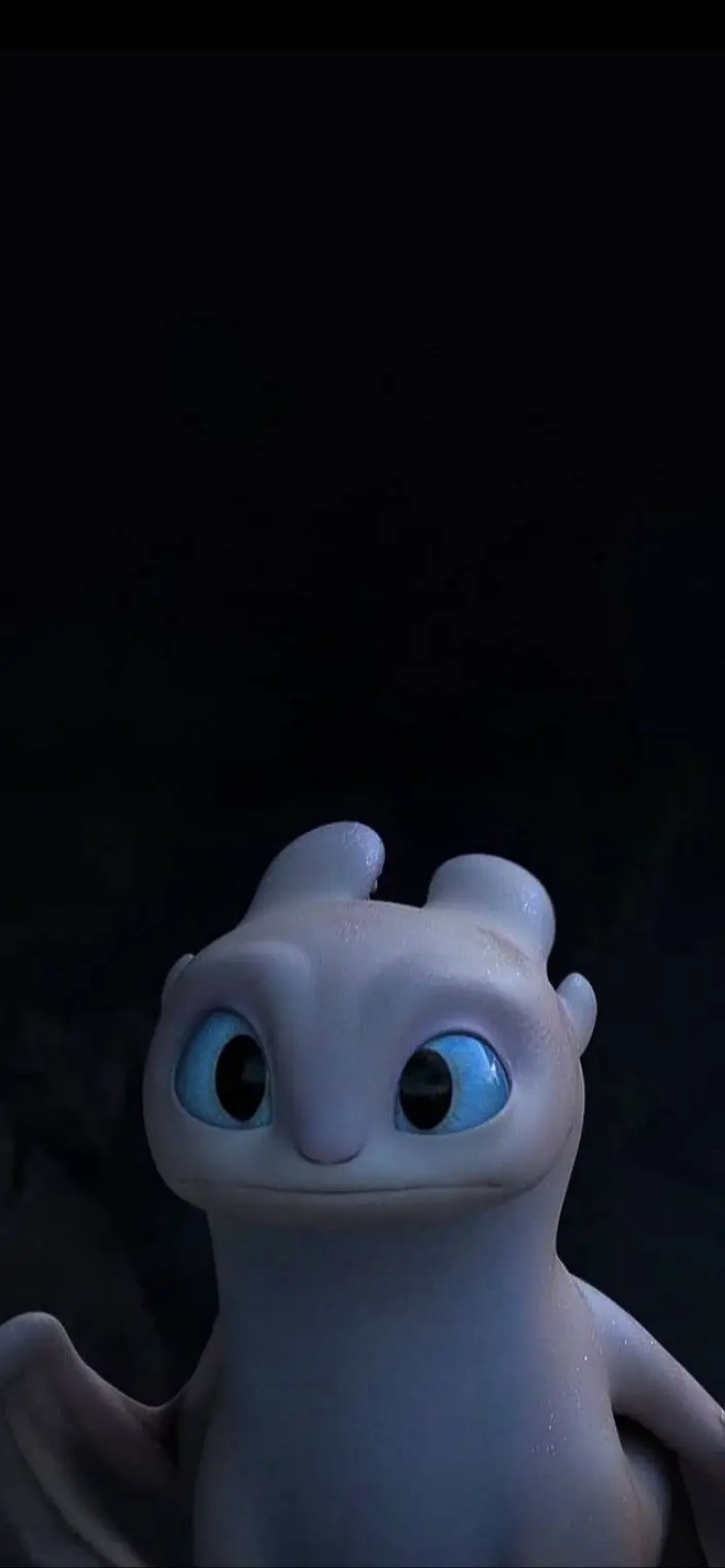 Light Fury Close-Up - Dragon Wallpaper