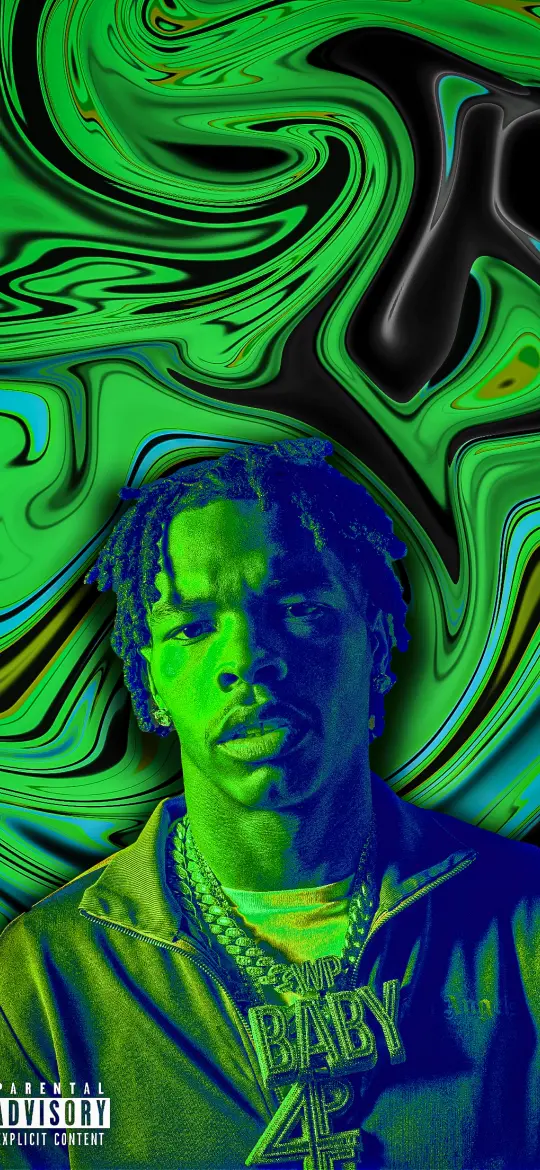 Lil Baby Green Swirl - Related Dope Wallpapers wallpaper
