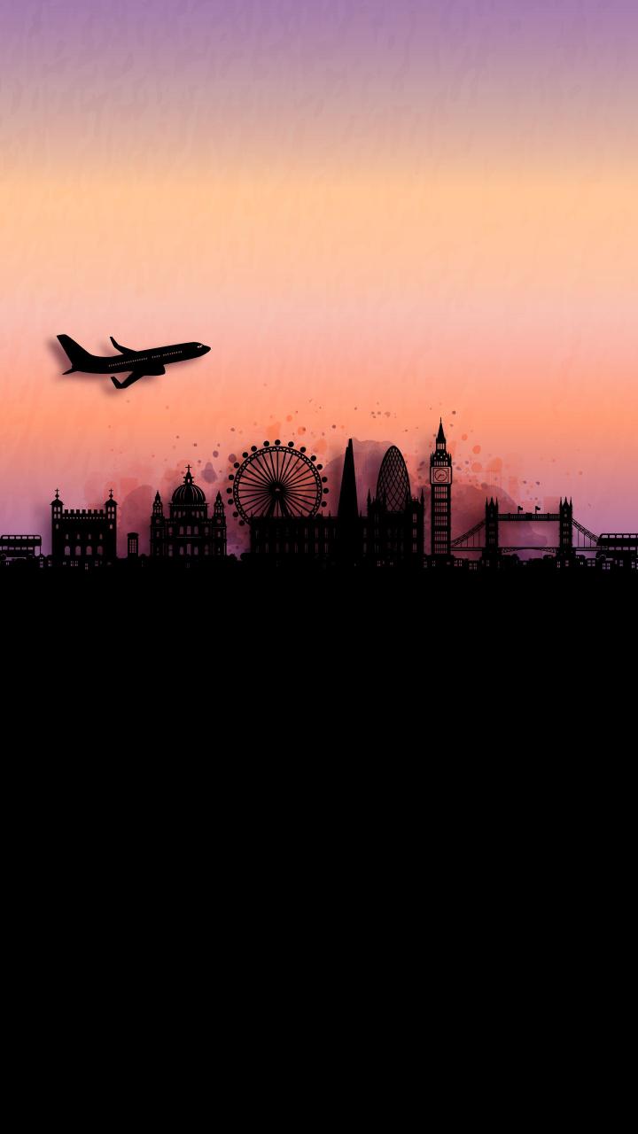 London Skyline Sunset Flight