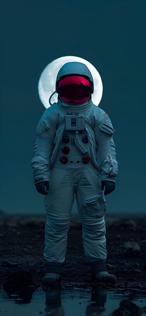 Lunar Astronaut Reflection - Related Ghetto Wallpapers wallpaper