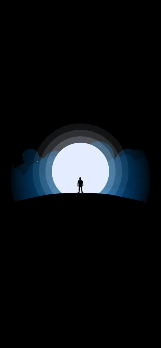 Lunar Silhouette Stargazer - Related Dope Wallpapers wallpaper