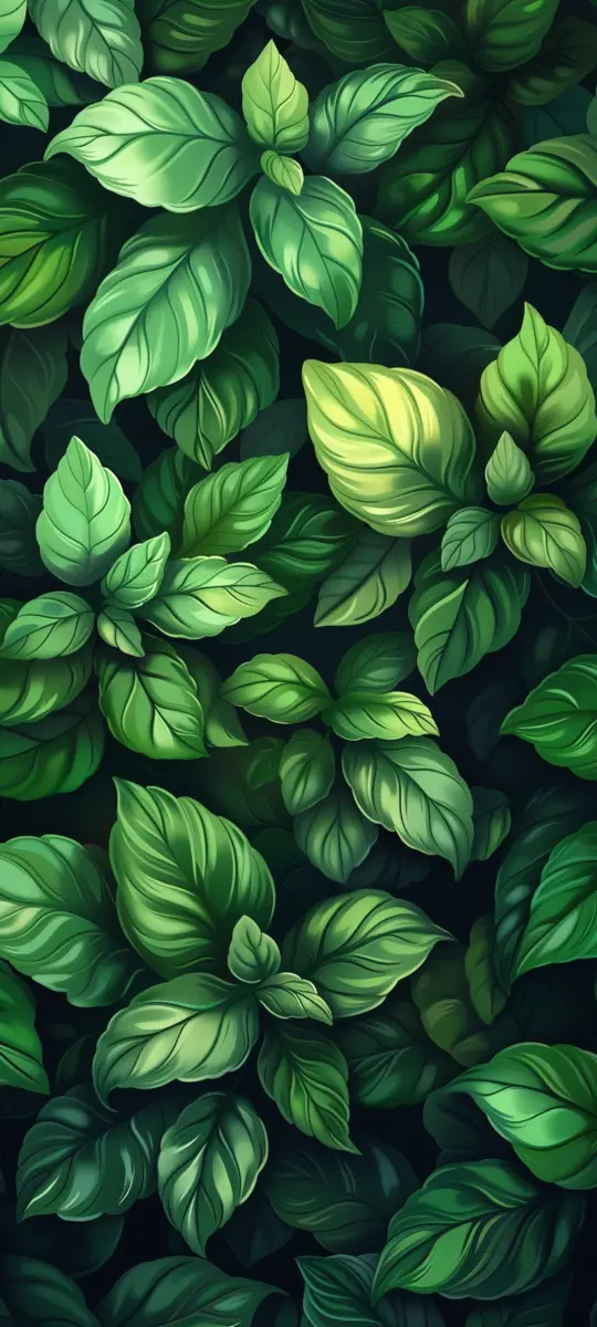 Lush Green Basil Leaves - Related Dope Wallpapers wallpaper