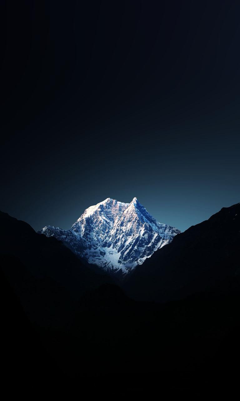 Majestic Snowy Mountain Peak