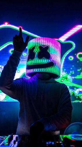 Marshmello DJ Neon Lights