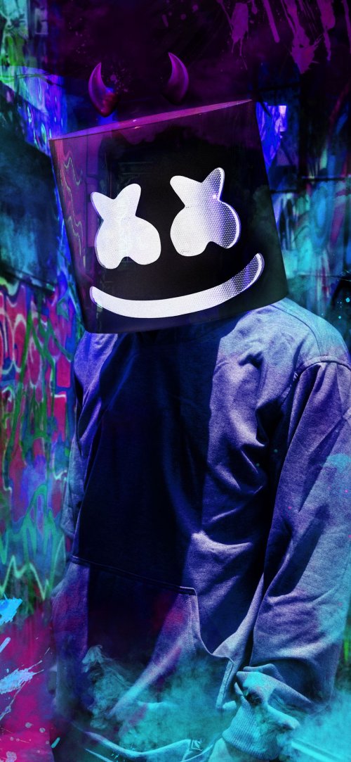 Marshmello Graffiti Vibes - Related Ghetto Wallpapers wallpaper